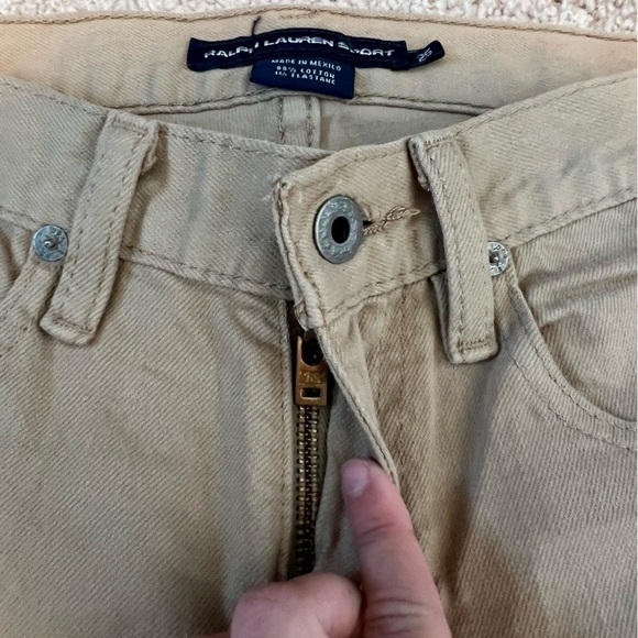 Ralph Lauren Sport Women’s Beige Jeans Size 25 - Picture 8 of 15